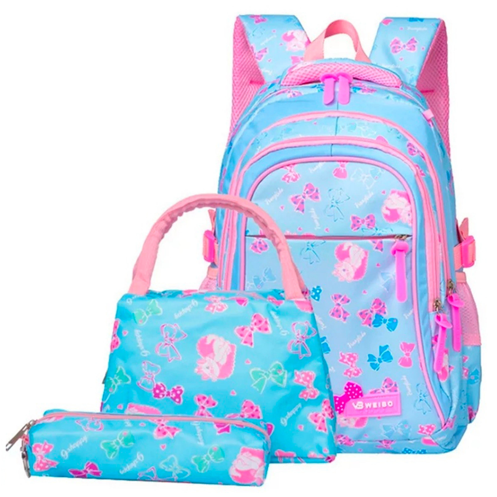 WWH10 Tas Anak Perempuan Sekolah SD Ransel 3D Timbul Size 16&quot; Besar Girl Impor MKT