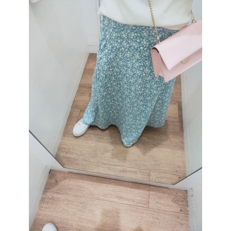 KOREAN SKIRT FLORAL