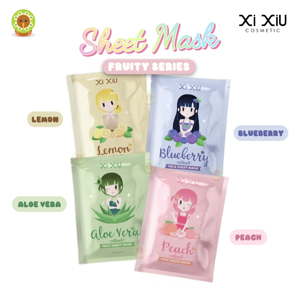 Xi XiU FACE SHEET MASK FRUITY SERIES