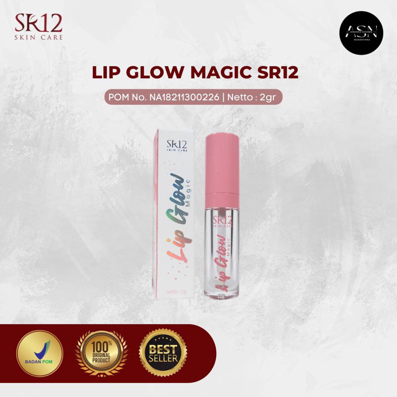 LIP GLOW SR12 DEBS BJM / ATASI BIBIR KERING / LIPGLOSS / ATASI BIBIR HITAM