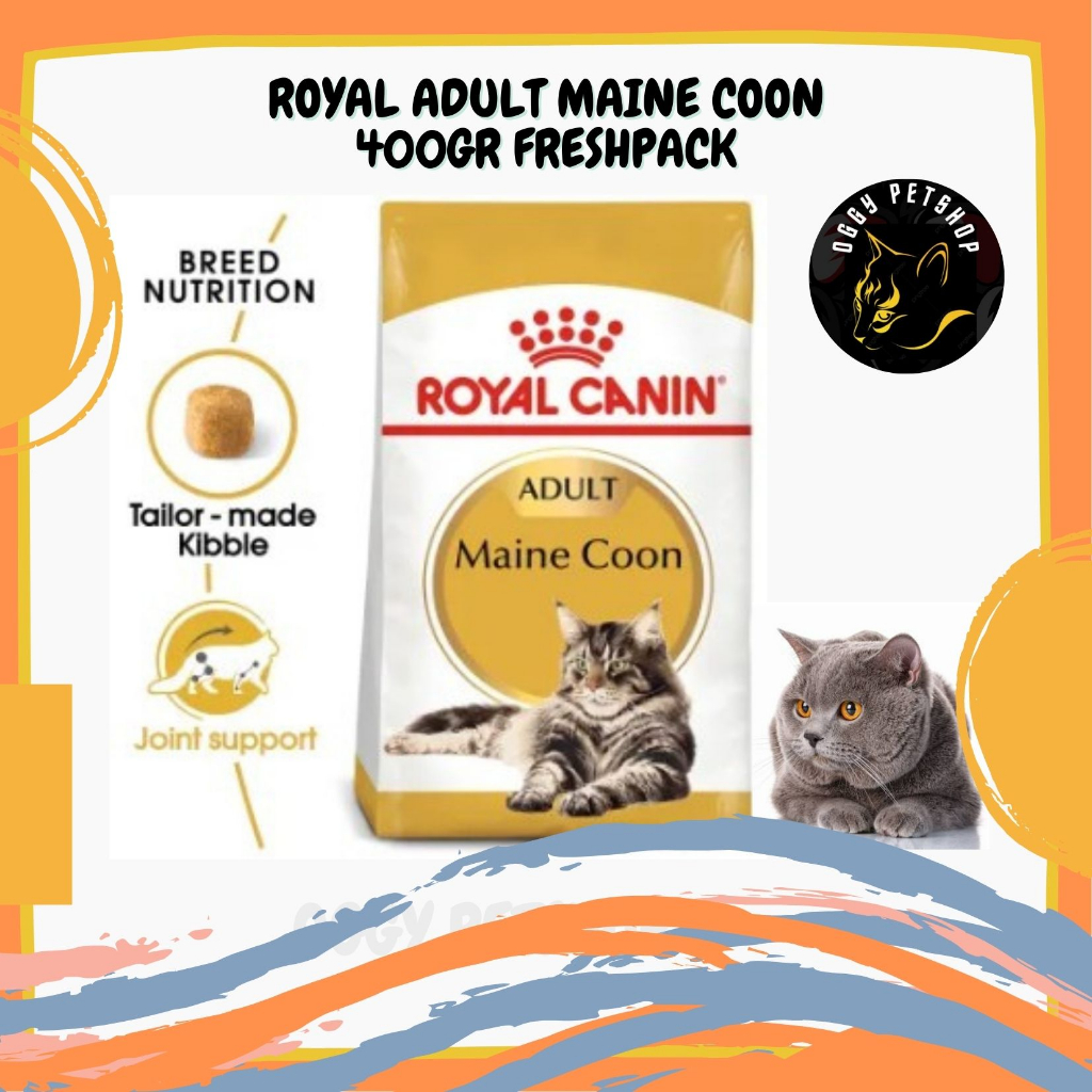 Royal Canin MAINE COON ADULT Makanan Kucing 400 GR freshpack
