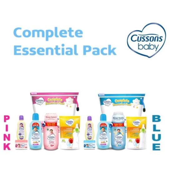 CUSSONS BABY Travel Essential Pack, Basic Essentiap Pack, Fun Bathing Essential Pack, dan Complete Essential Pack