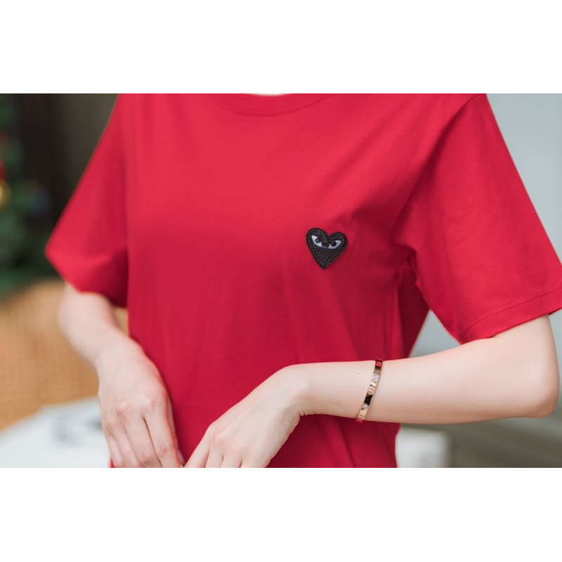 ATASAN LA DRESS PLAY MOTIF LOVE KAOS IMPORT BANGKOK (BJLD254)