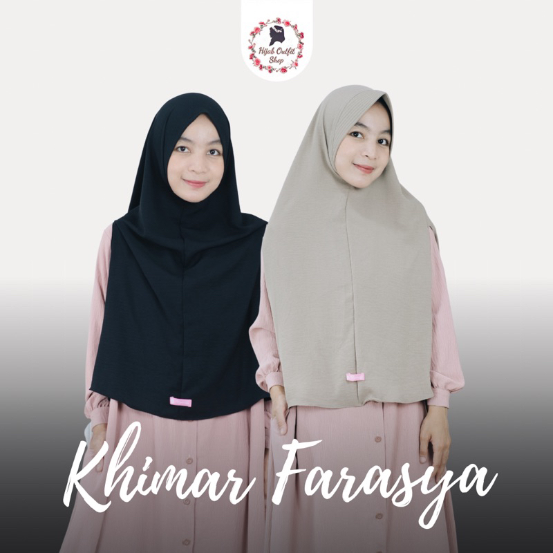 Khimar farasya / khimar airflow / khimar kancing / khimar pad antem