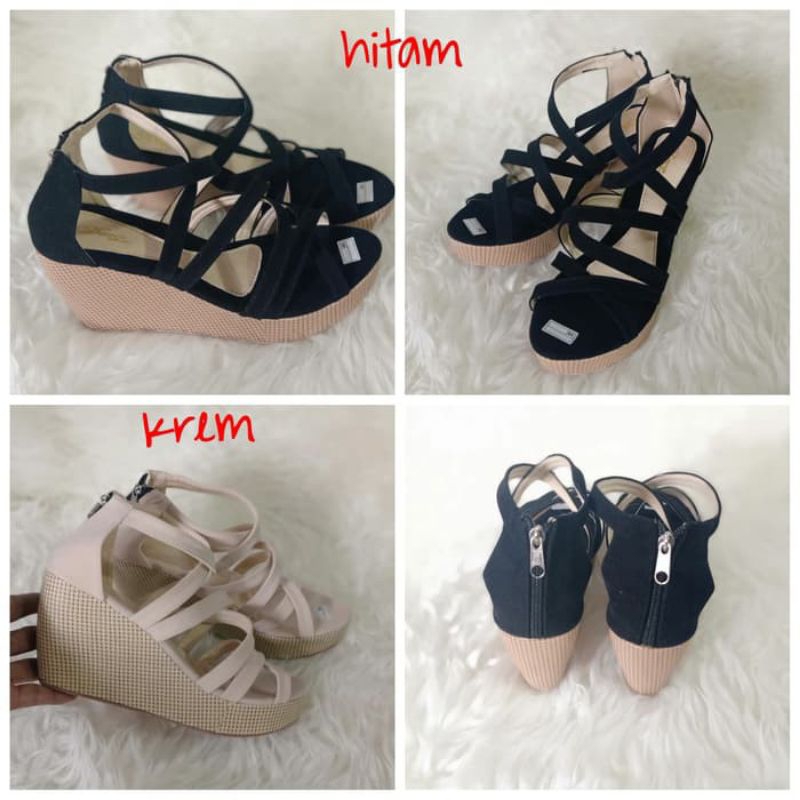 Sandal Wedges Wanita Untuk Kondangan KS07