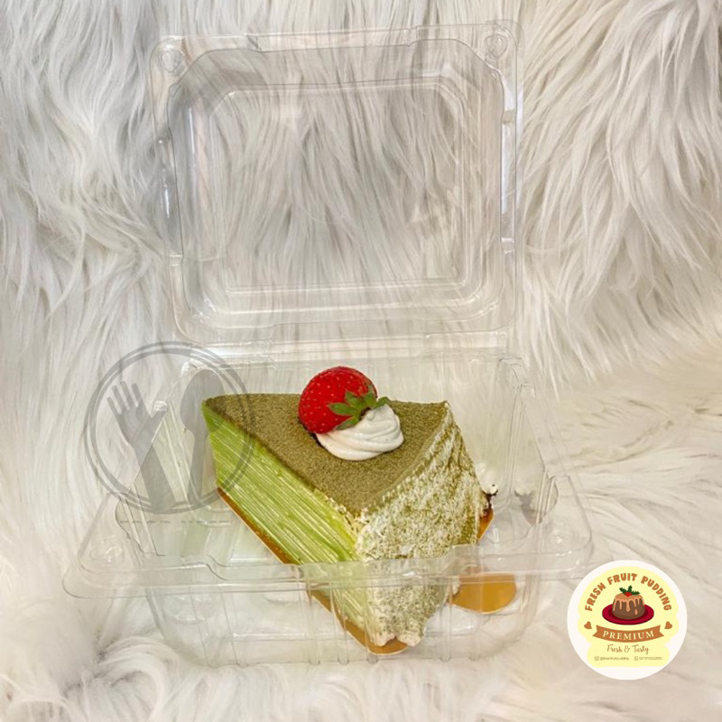 Mika strawberry 250 mika buah kotak buah mika kotak buah tray mika kue kotak cake mika buah strawberry tray mika buah kotak dan persegi panjang