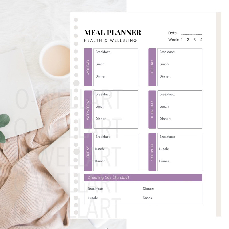 

Meal Planner Reuseable - Planner MPAsi Anak - Isi Binder A5 - 20 lubang