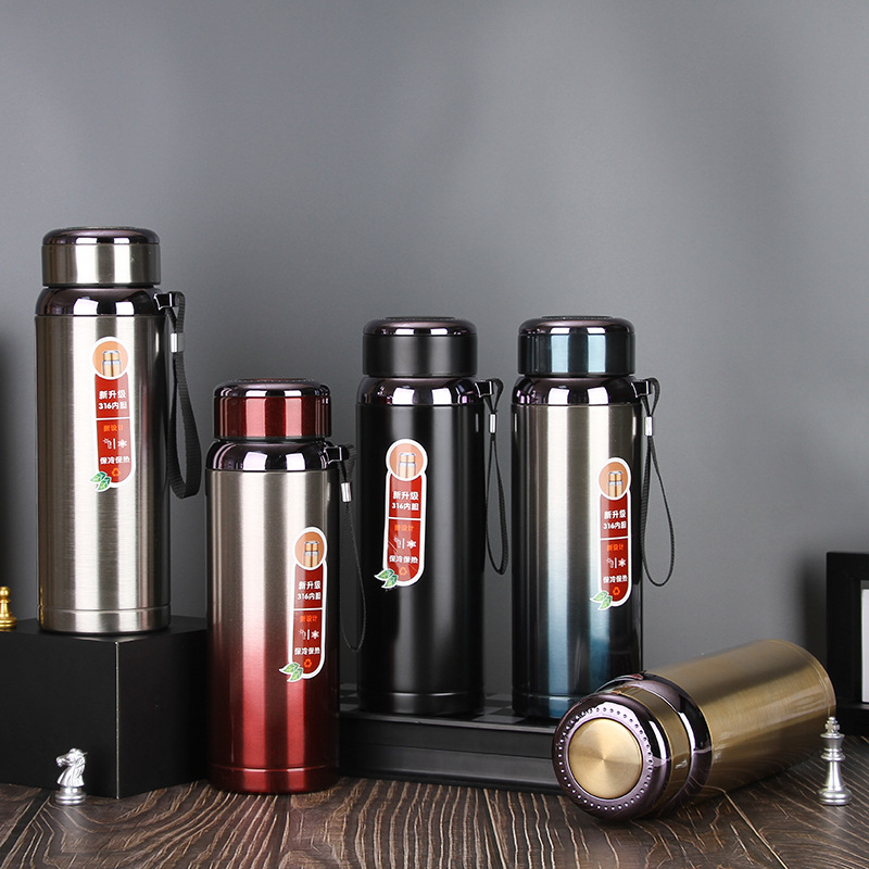 Botol Minum Termos Stainless 316 Travel Tahan Panas Dan Dingin Vacum Tumbler 1000 ML