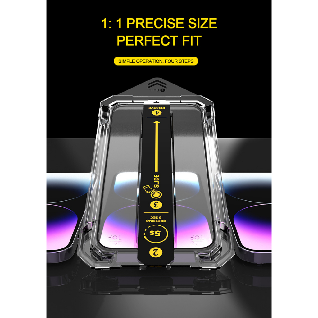 Tempered Glass Automatic Dust Free Magic For Iphone Xs Max XS XR X Screen Protector Installation Kit Tool