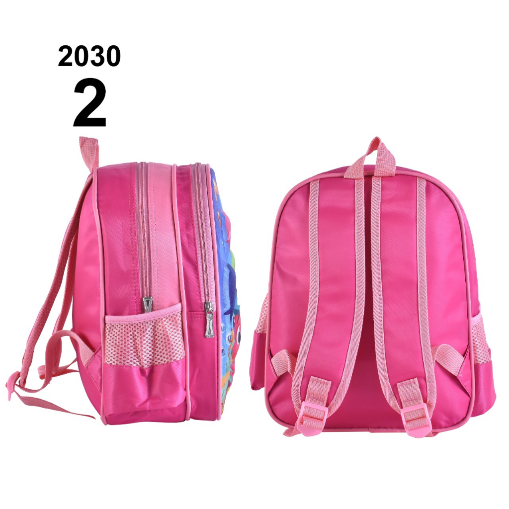 ( FF )Tas Anak Cartoon Import  Cewe Cowo Paud Tk  2030 - 13Inchi Full Embos Timbul  /  Free Kaos Kaki