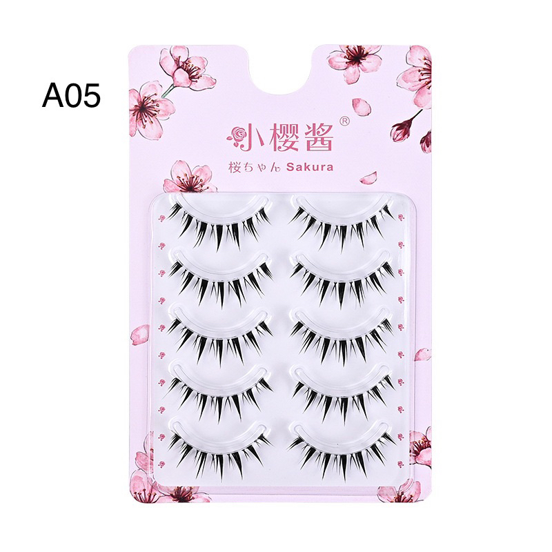 XY-A03-A05 Superfine Transparan Stem 5 Pasang Bulu Mata Pals/Eyelash Extension