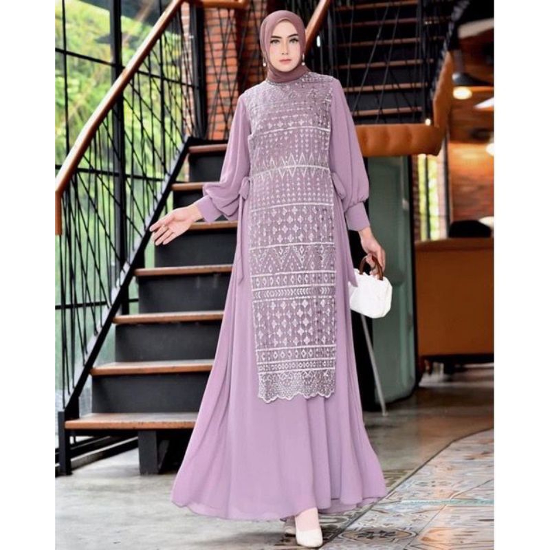 RENATA DRESS 2IN1 | GAMIS RESMI ACARA KONDANGAN ATAU JAMIAH PENGAJIAN