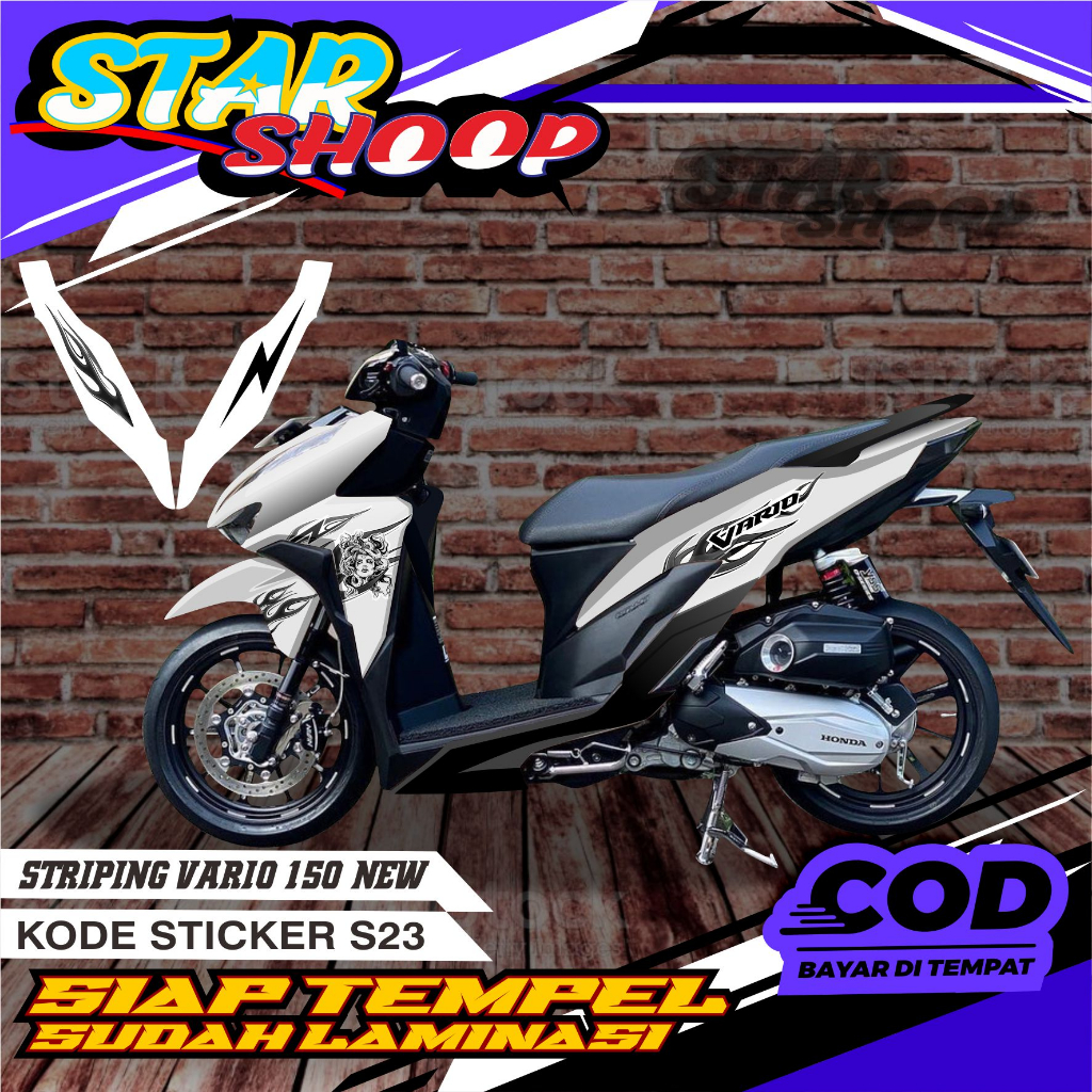 striping api medusa vario 150 new ( kanan kiri )