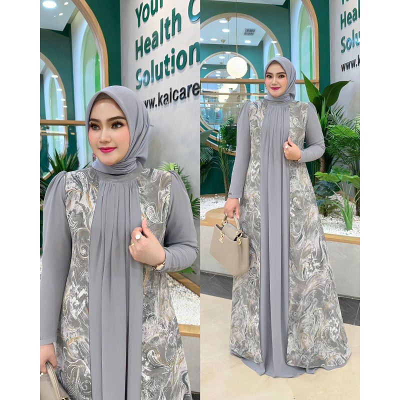 Gamis Dress Wanita Terbaru Inara Dress by Irna