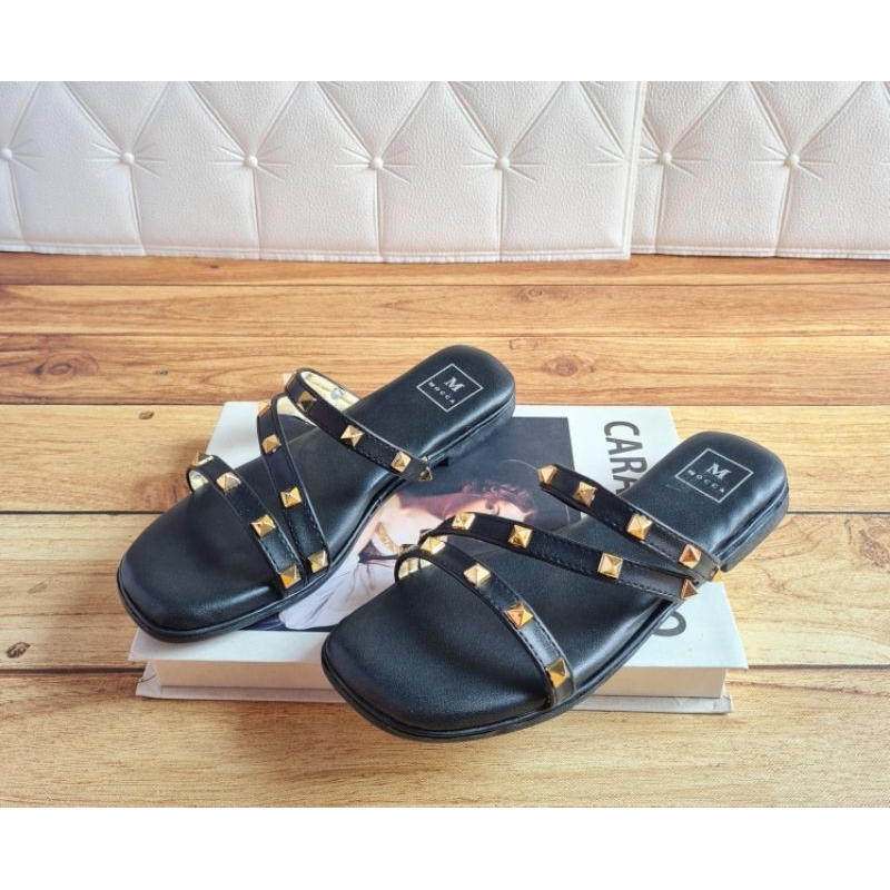ABBUSHOES RN 13 sendal flat silang chaca