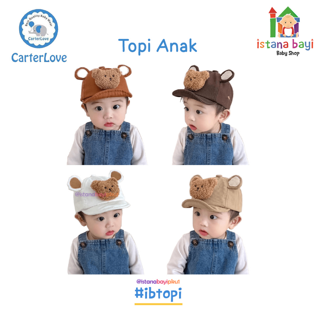 Carterlove Topi &amp; Bucket Hat - Topi Anak &amp; Topi Bucket Lebar Bayi dan Anak Perempuan Pelindung MataharI