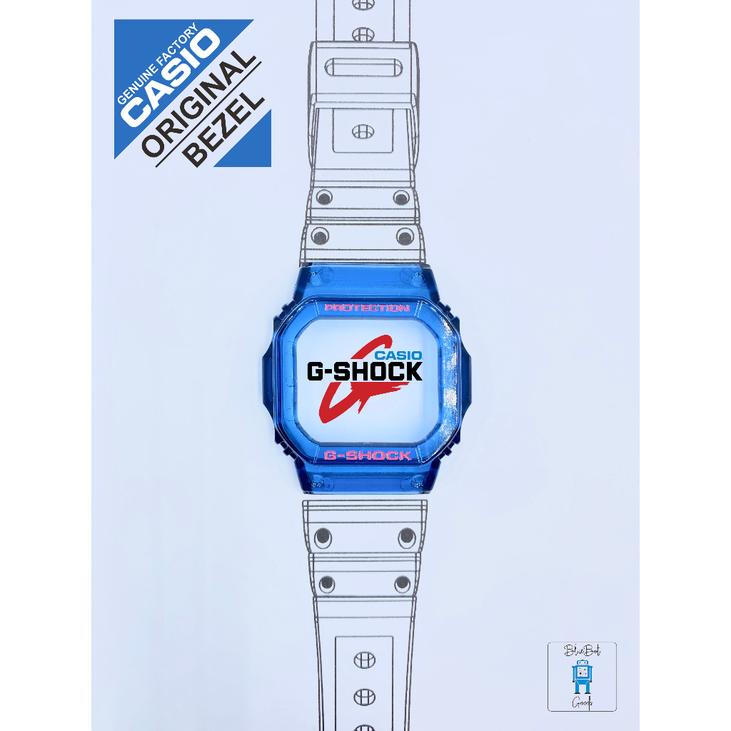 Bezel Casio G-shock original parts Glide GLX5600C square jelly watch