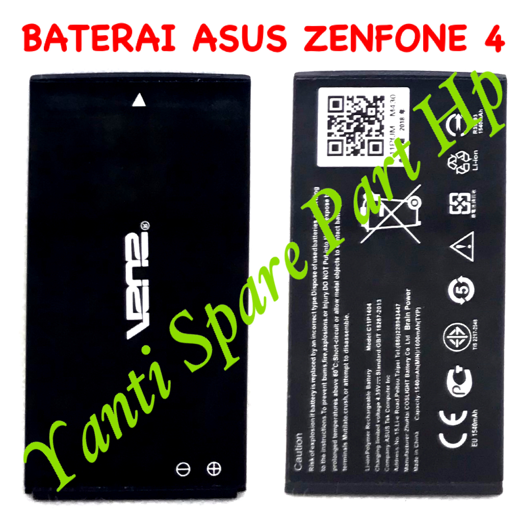 Baterai Asus Zenfone 4 A400CG C11P1404 Original New