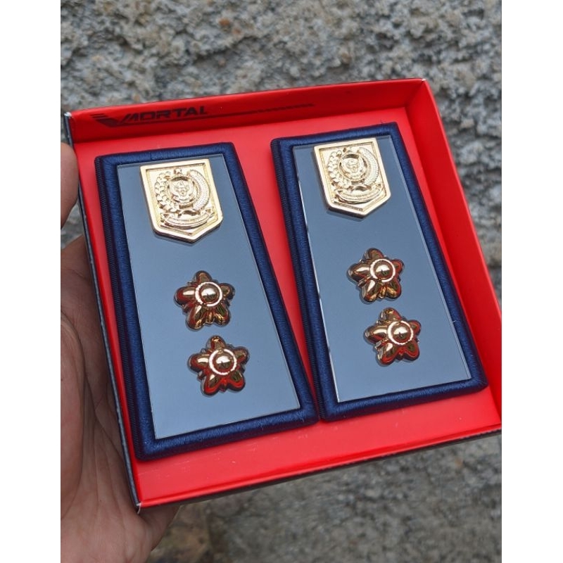 PANGKAT LURAH TERBARU KAIN NAVY UNTUK PDH PUTIH - PANGKAT PDU LURAH KEPALA DESA KADES