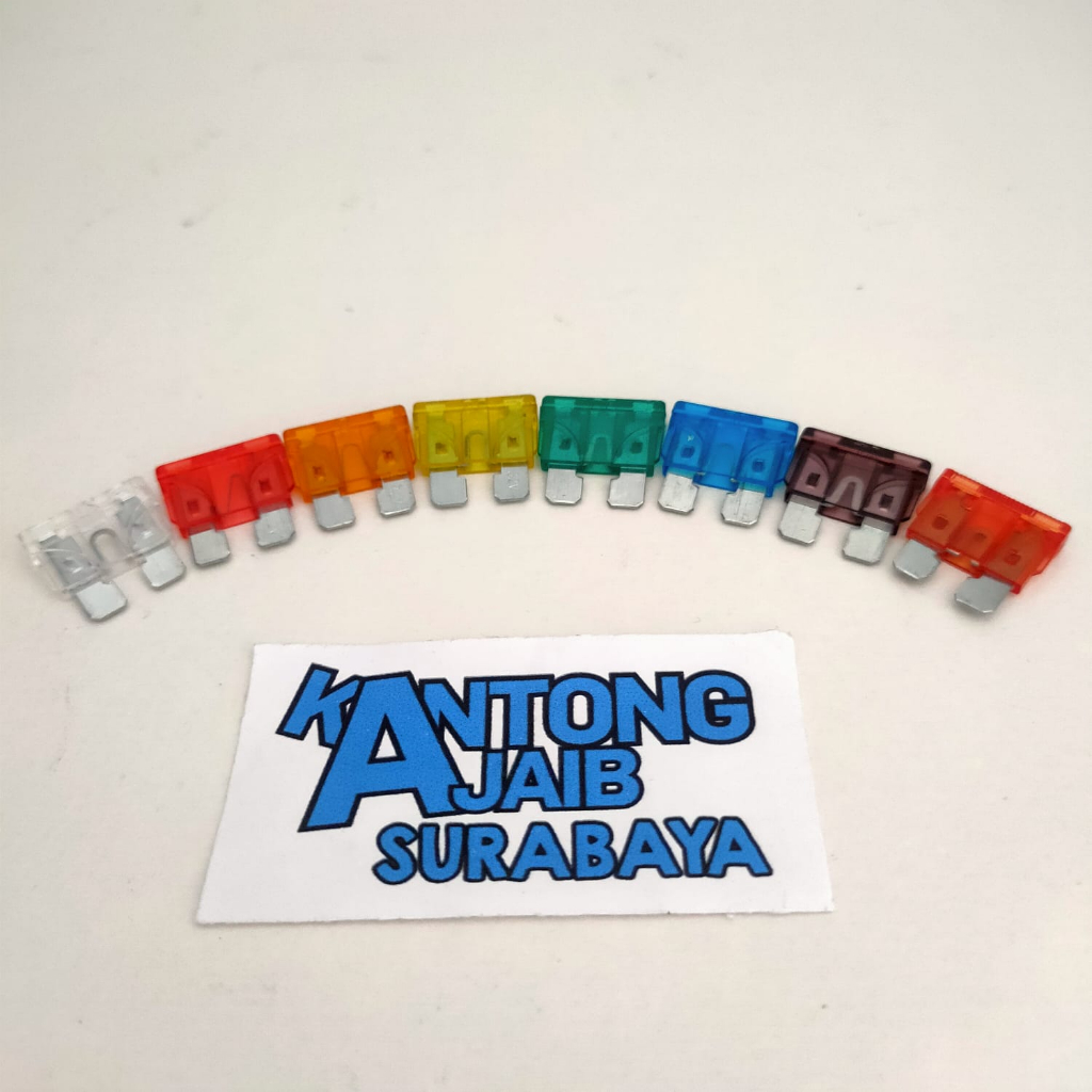 Sekring Tancap Besar 5A 10A 15A 20A 25A 30A 40A Fuse Gepeng Besar Sekring Gepeng 15A 20A 25A 30A 40A