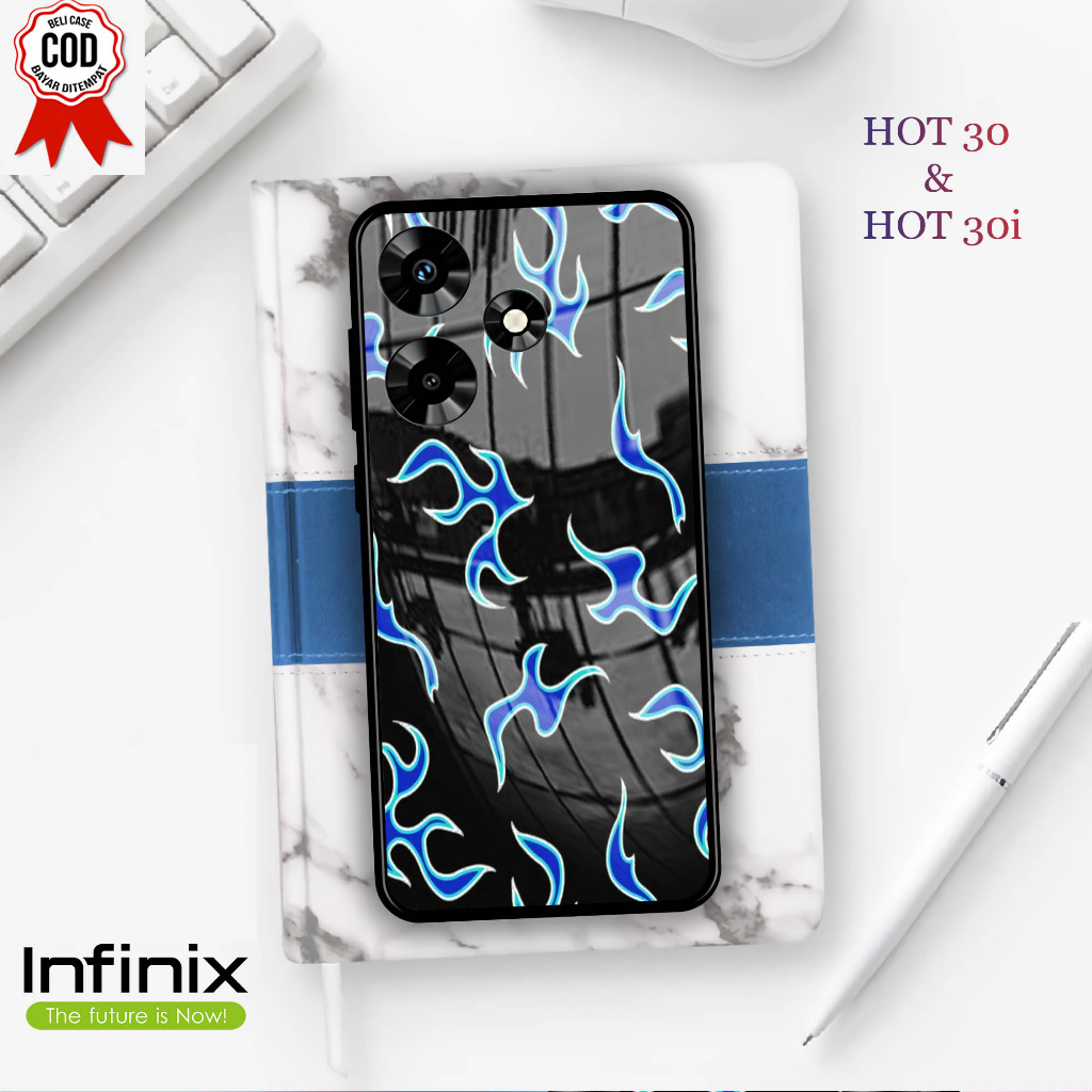 Softcase Kaca INFINIX HOT 30 & 30i  - Case Handphone INFINIX HOT 30 & 30i [T68]