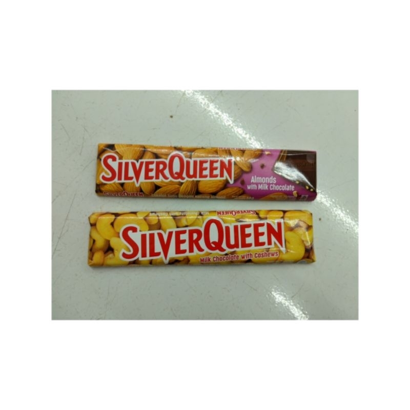 

Silverqueen Cokelat Almond/Cashews Note 58gram