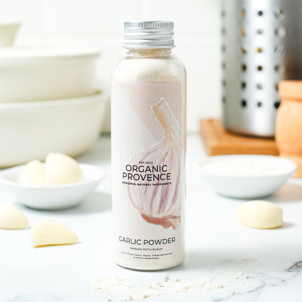 Bawang Putih Tunggal Bubuk Organic Provence - Garlic Powder Organik- SLIM 55GR