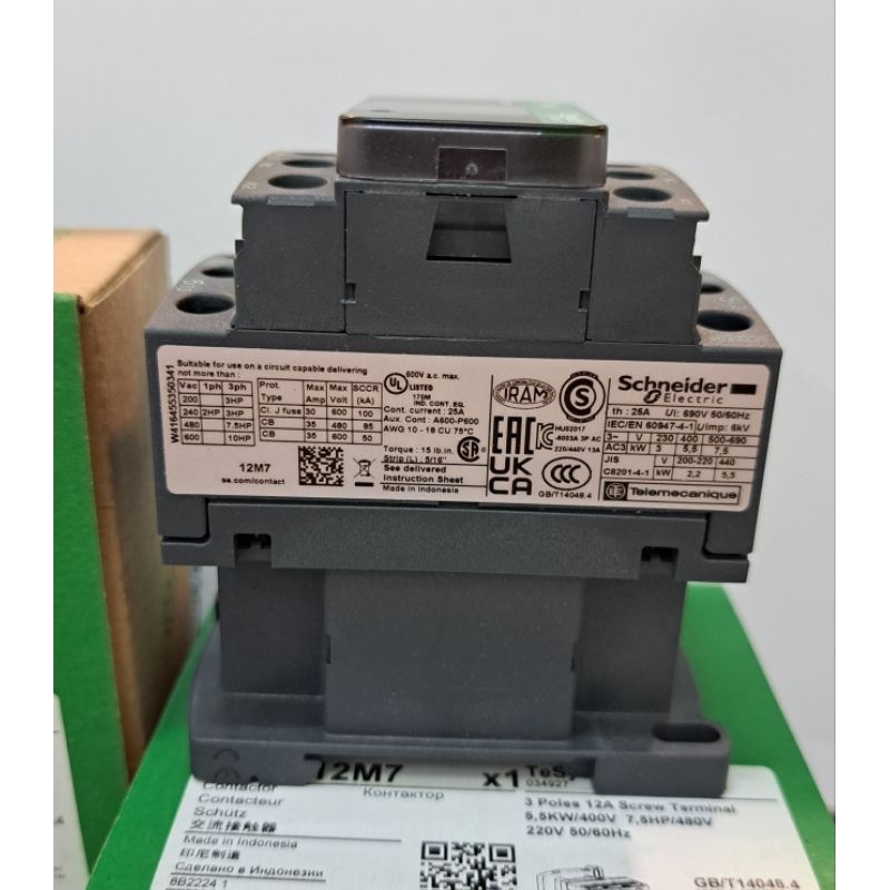 _Adudushop Kontaktor Schneider Lc1D09M7/Lc1D12M7/Lc1D18M7/Lc1D25M7/Lc1D32M7/Lc1D38M7 Original