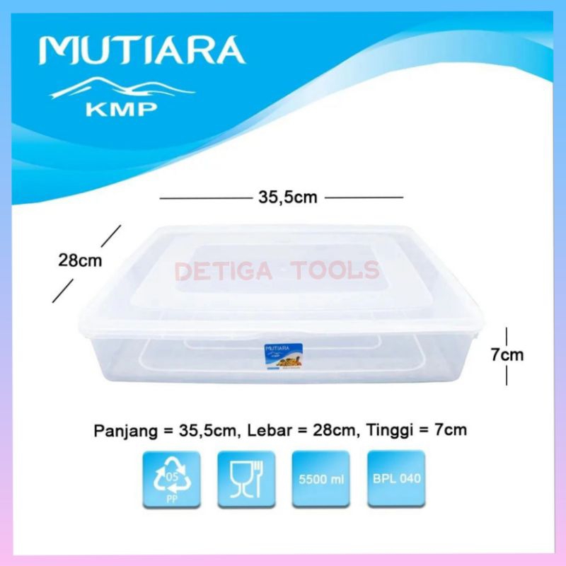 KMP MUTIARA 5500 ML / Kotak Donat / Food Box Transparan BPL 040