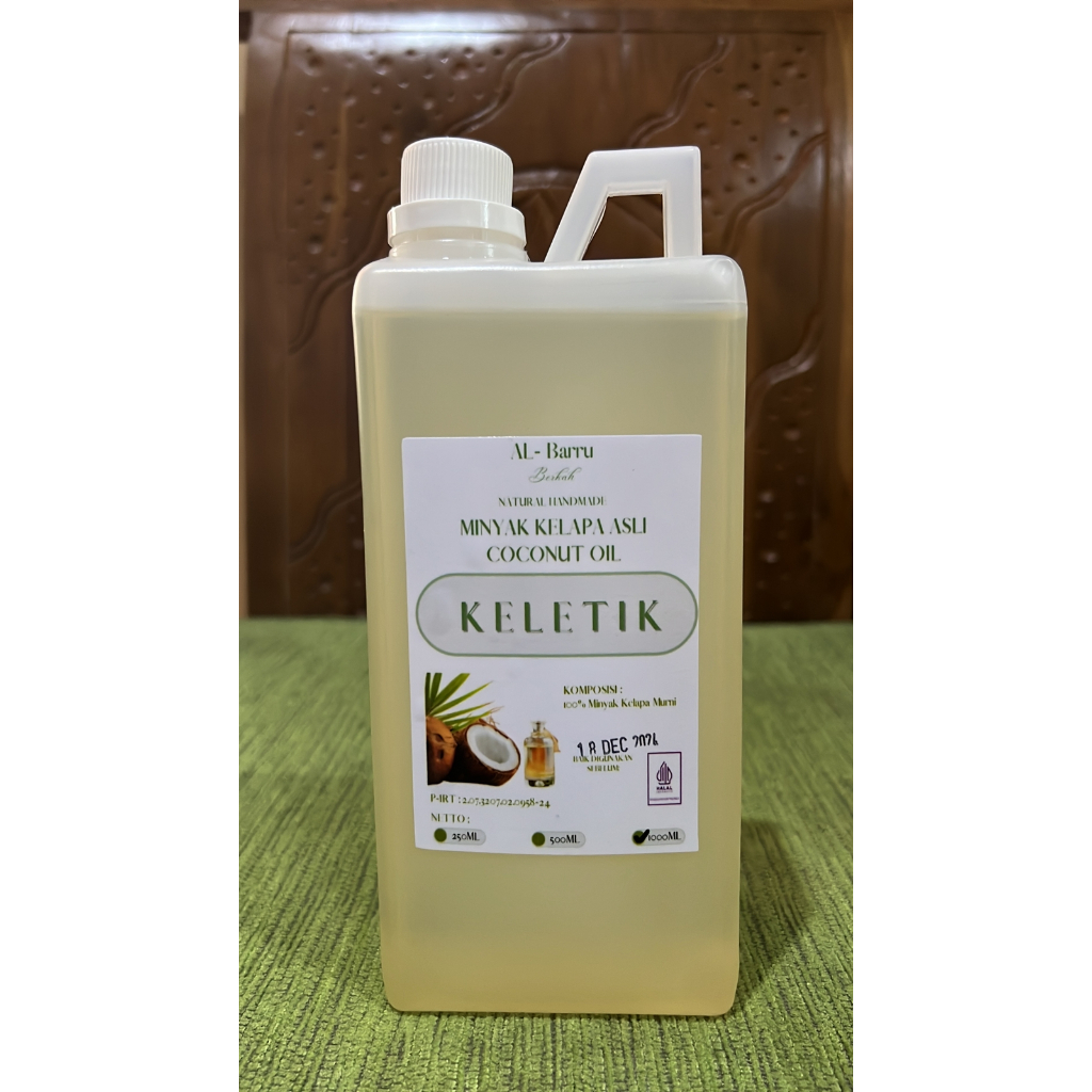 Coconut Oil Minyak Kelapa Murni 1 LITER / Minyak Klentik Murni 1 LITER / Coconut Oil / Minyak Kelapa