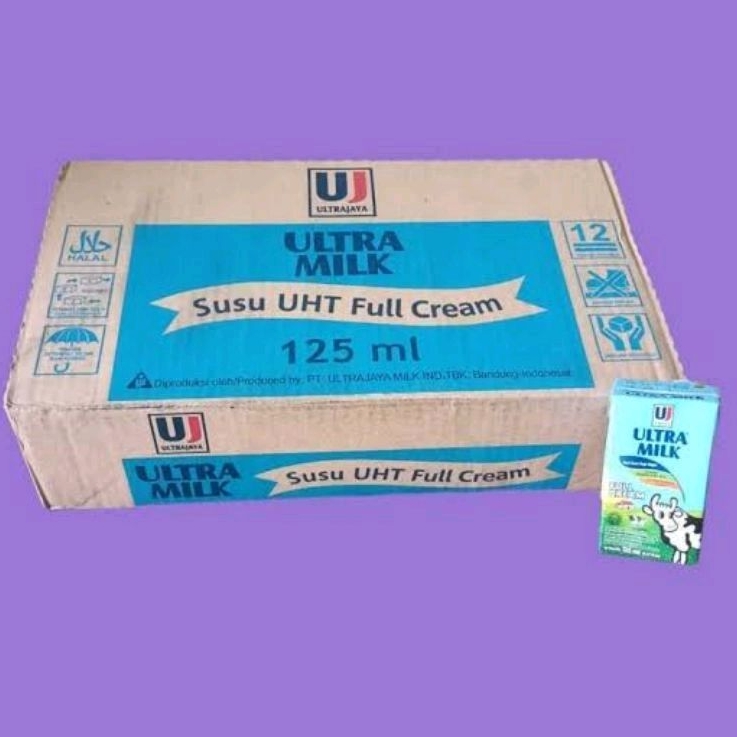 

Ultra Milk Full Cream Susu Putih UHT 125ml 1 dus isi 40