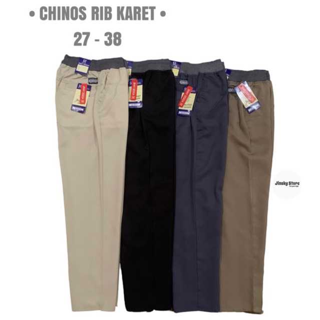 Celana Panjang Pria Kolor Santai Kantong Chinos Original