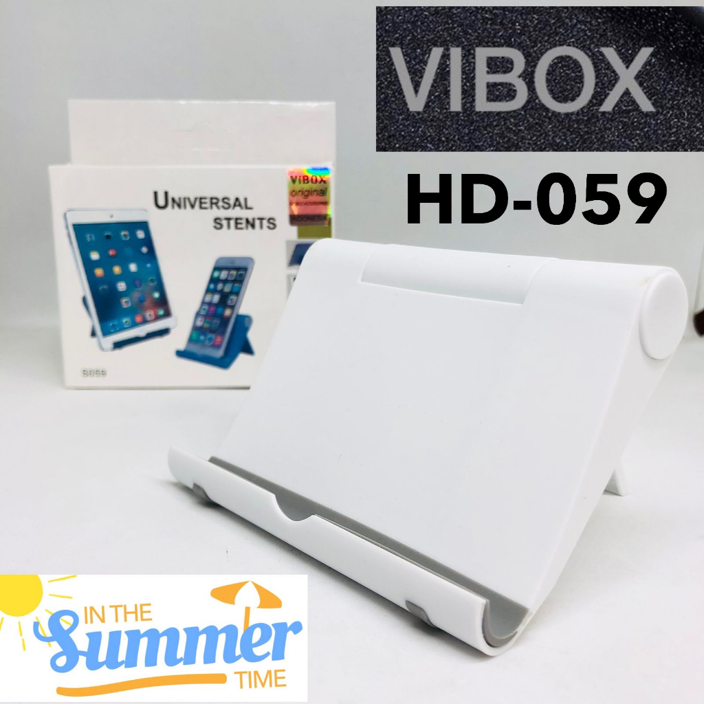 HOLDER HP STAND MEJA VIBOX HD 059 ORIGINAL UNIVERSAL  STENDING DUDUKAN HANDPHONE PROMO SEN