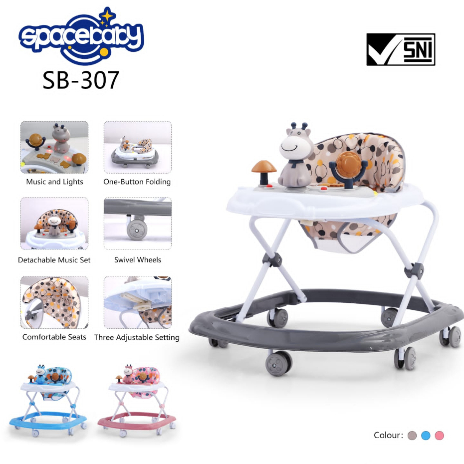 Baby walker spacebaby 302 306 307 309 315 316 317 701 711 space baby alat belajar jalan anak bayi balita PMB BW 01 02 03 05 07 08 SB302 SB306 SB307 SB309 SB315 SB316 SB317 SB701 SB711 505 506 507 509 510 511 512 513 611-3 612-3 613-3 615-3 618-3 709 801