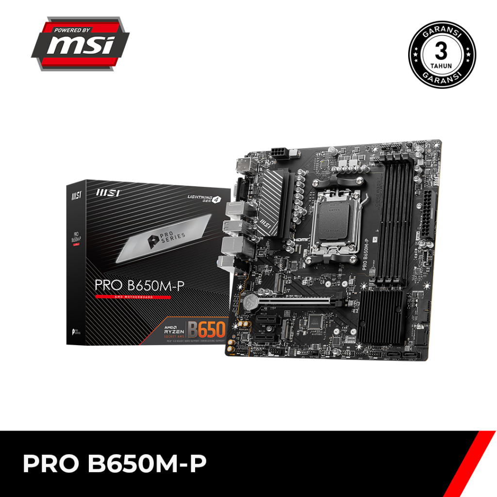 MSI Motherboard Pro B650M-P DDR5 AMD