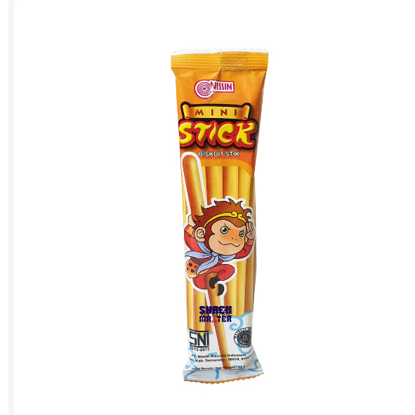 

Nissin Mini Stick Biskuit Stick Kera Sakti - Netto 10 gr