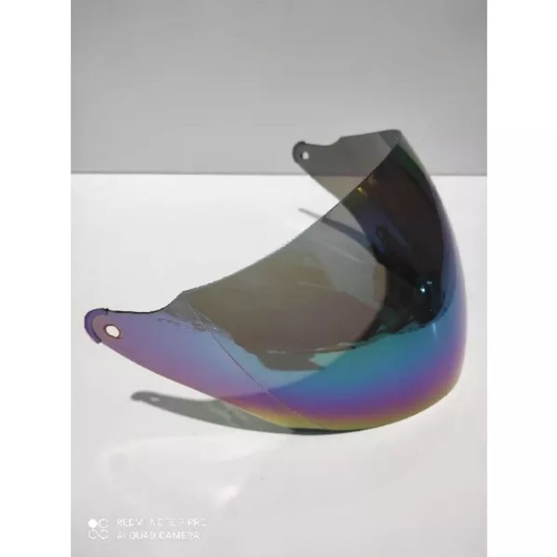 Busa Helm GM evo fullset + tali helm gm evo lution + kaca helm gm evo lution hitam bening silver rainbow inko