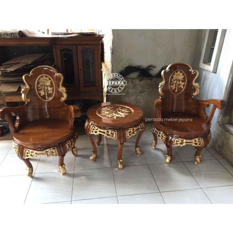 Kursi teras hongkong / Kursi teras mewah / Kursi teras jati / Kursi teras jumbo