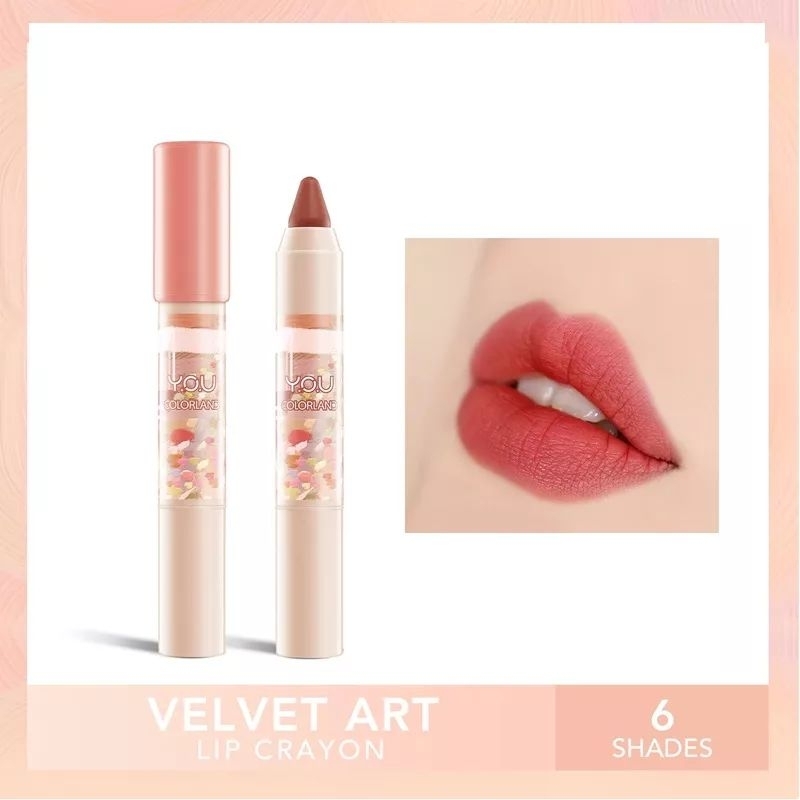 YOU Colorland Velvet Art Lip Crayon
