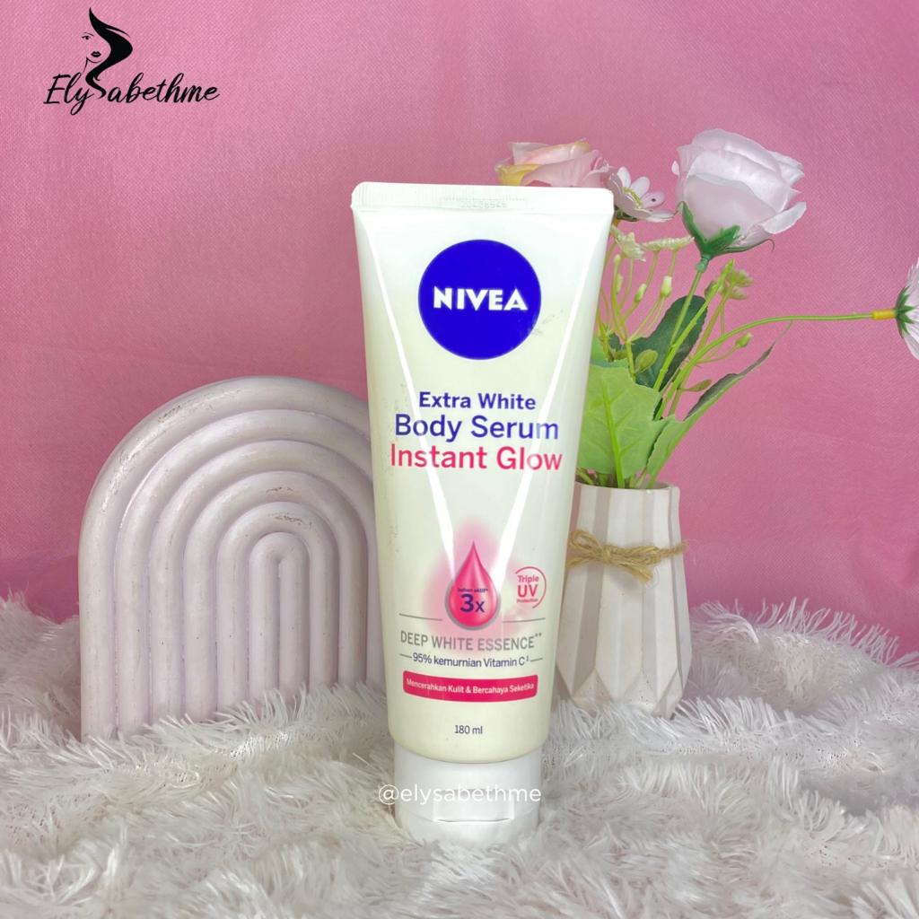 ✿ELYSABETHME✿ Nivea Instant glow body serum spf25 brightening hand hembody lotion pemutih putih tangan kaki