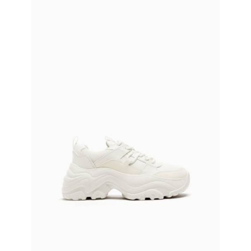 Sepatu Kets Zara White Sneakers - Putih Original