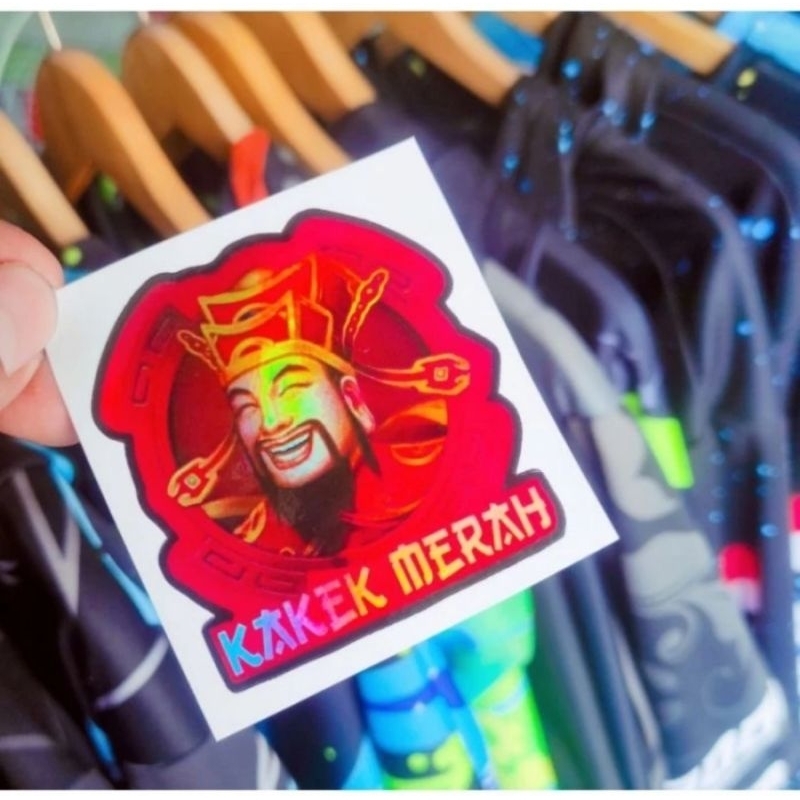 STICKER KAKEK FAFA MERAH