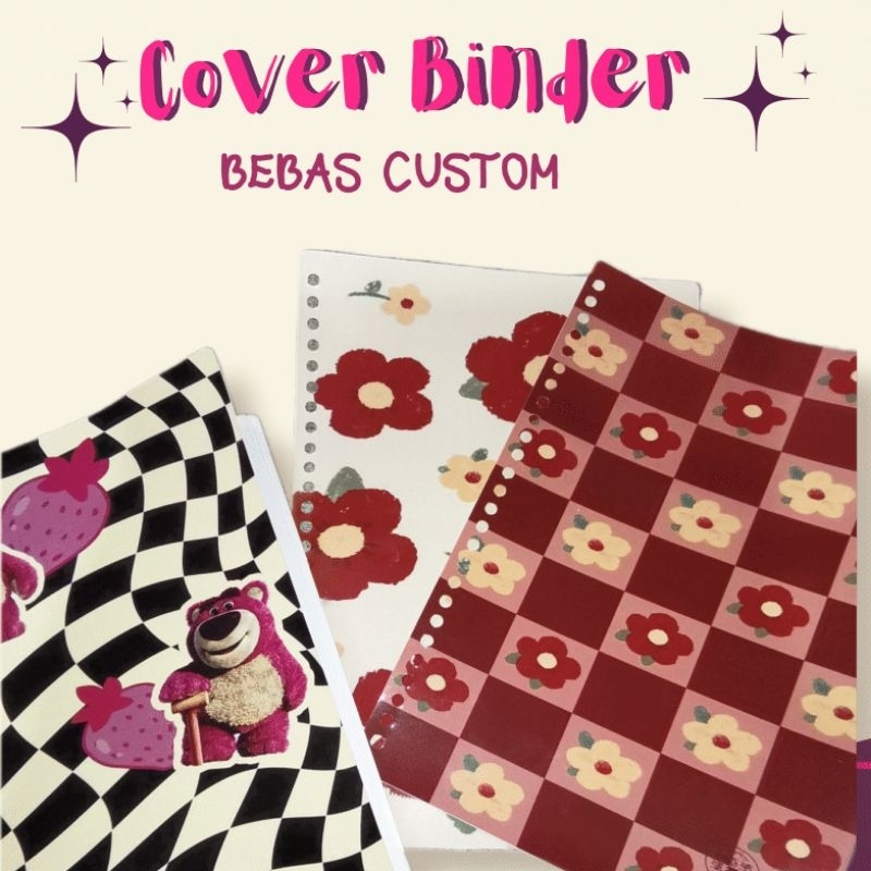 

Cover Sampul DIY Slim Binder Notebook Custom A5 B5 Kado Hadiah Ulang Tahun Hampers Anti Air