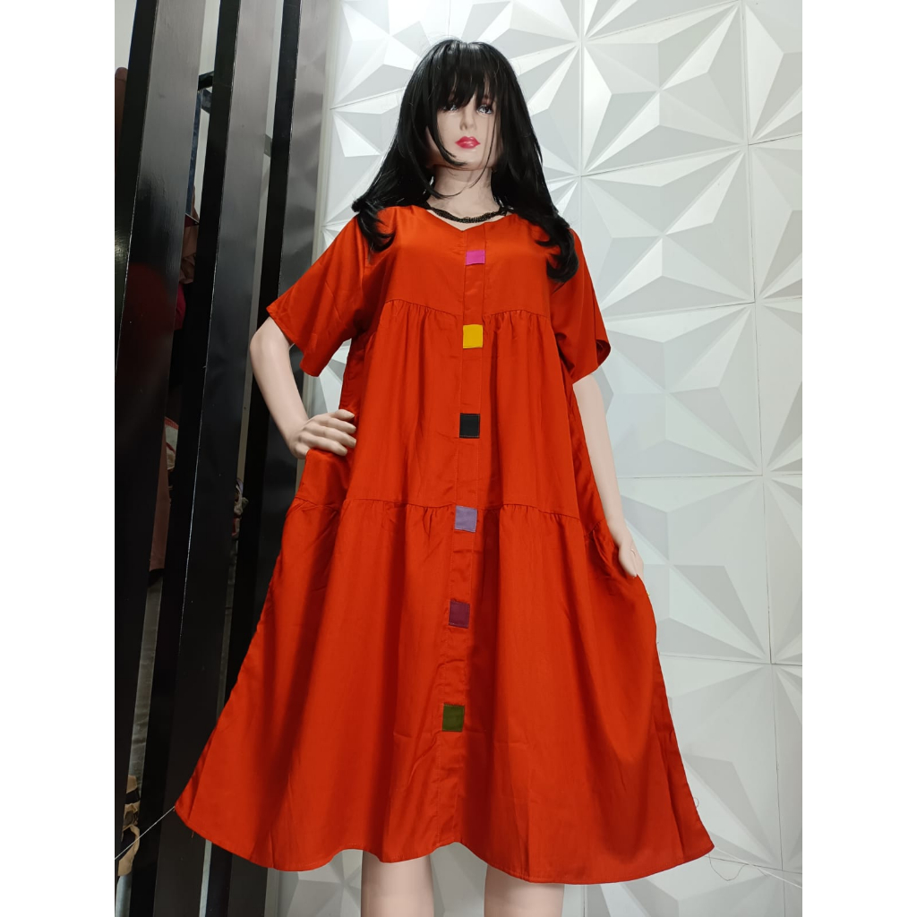 (BISA COD) DASTER CANDA SUSUN RAYON TWILL DASTER CANTIK IBU MUDA KEKINIAN