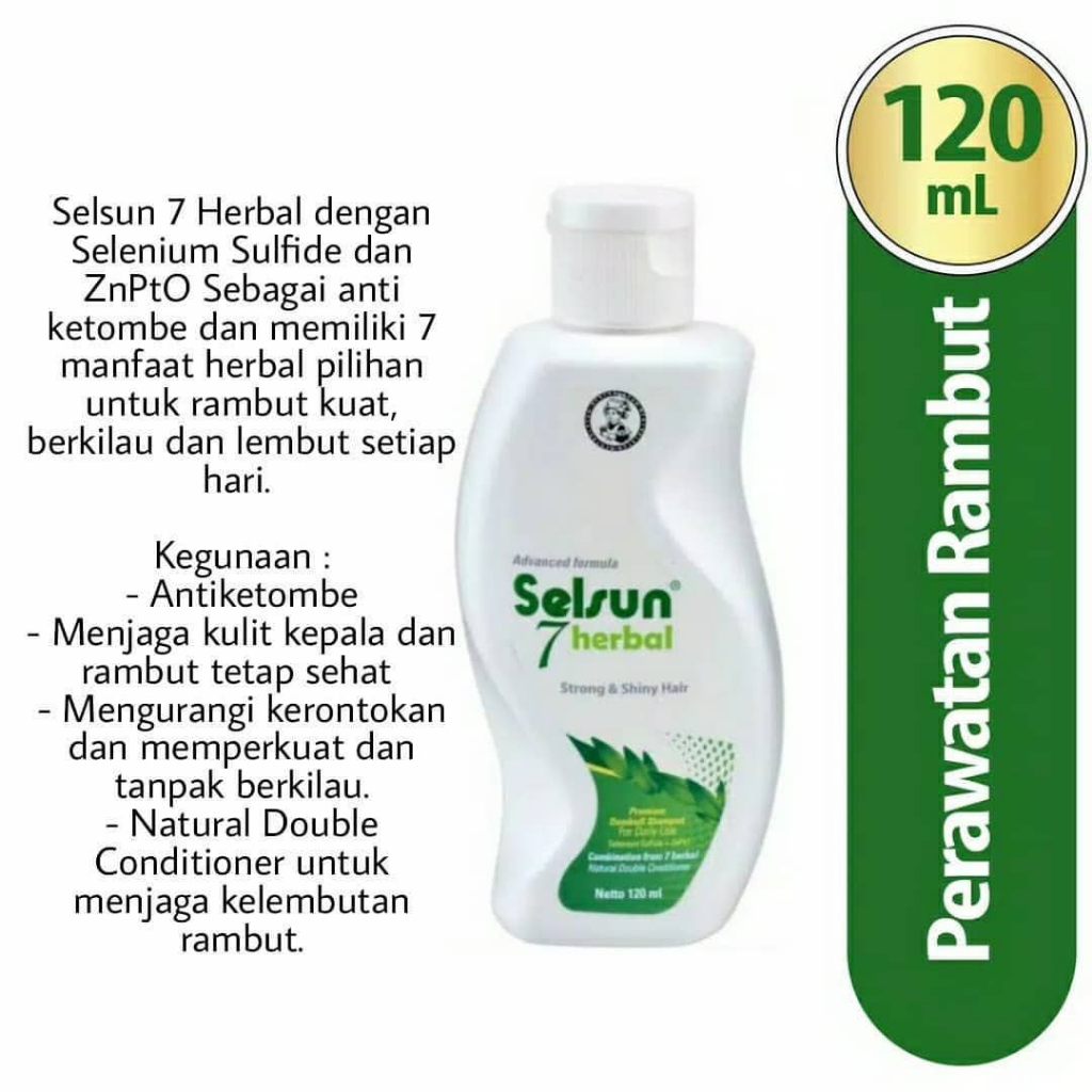 [BPOM] Shampoo Selsun 7 Herbal 120 ml / Shampo Selsun Seven Herbal 120 ml / Sampo / Anti Ketombe / MY MOM