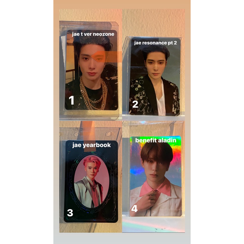 PHOTOCARD JAEHYUN YEARBOOK RESONANCE PART 2 NEOZONE T VER BENEFIT ALADIN