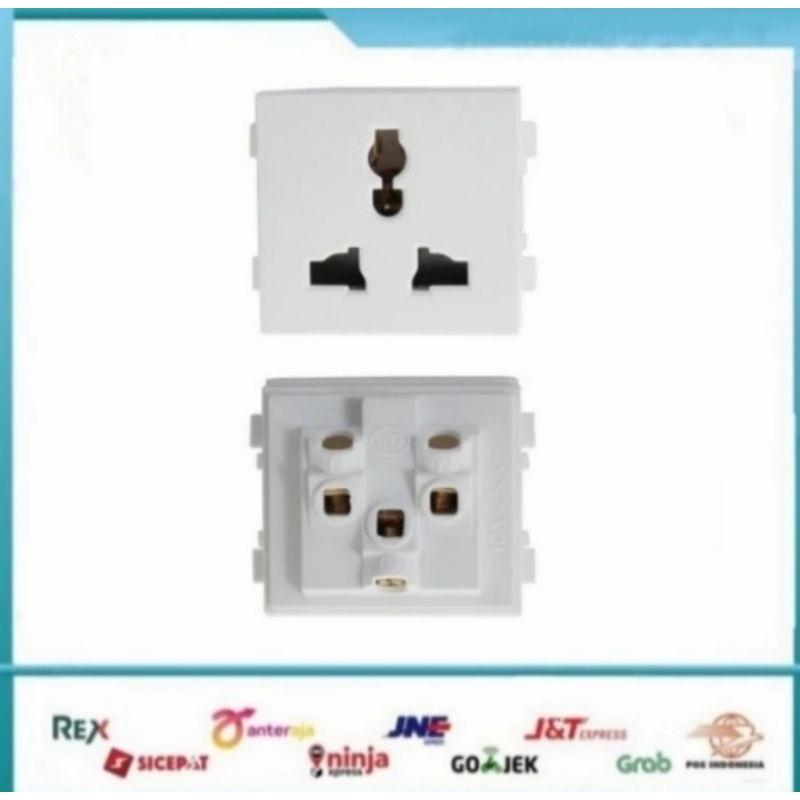 Wall Socket Stop Kontak Modul Listrik Universak EU UK/ Modul Listrik