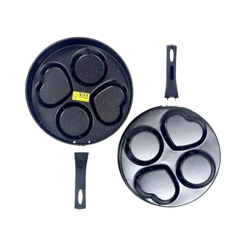 FRYING PAN 24CM / 4 LUBANG VARIASI / TEPLON HOMLUX