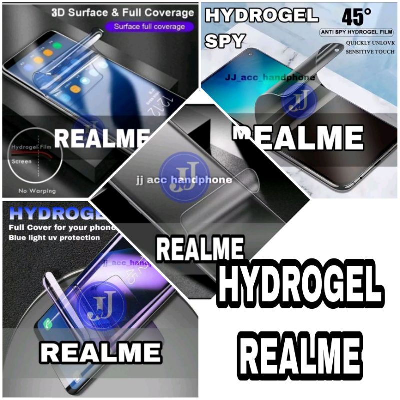 PELINDUNG LAYAR HYDROGEL BLUE MATTE CLEAR SPY REALME C53 GT 3 11 PRO 11 PRO+