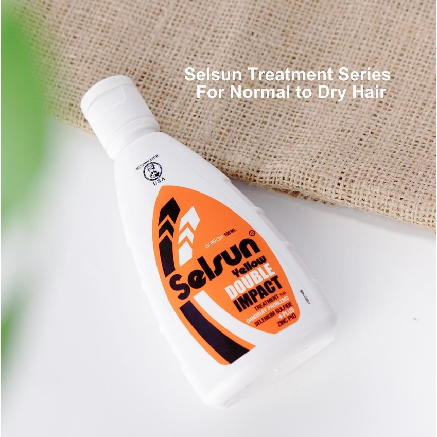 [BPOM] Selsun Yellow Double Impact Shampoo 50 ml / Selsun Shampo Anti Ketombe 50ml / Sampo / MY MOM